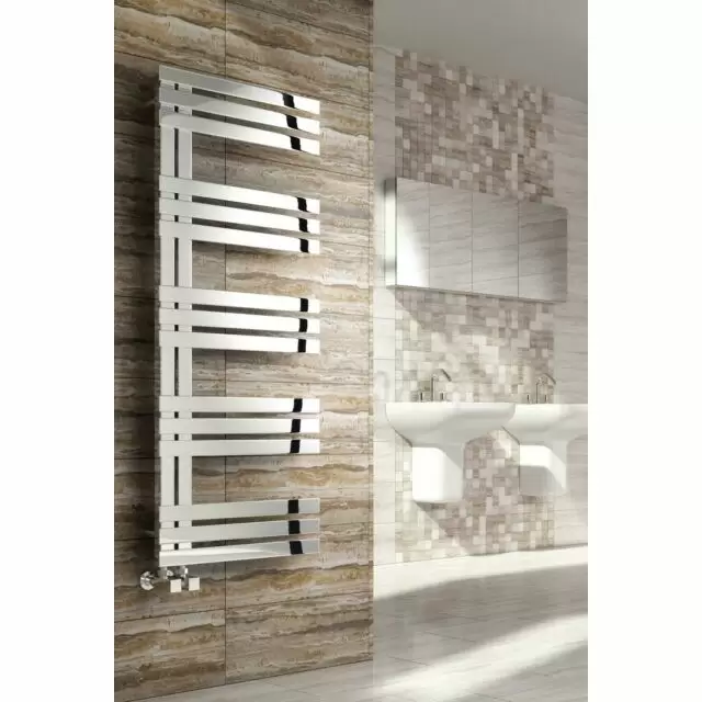 Alt Tag Template: Buy Reina Lovere Polished Stainless Steel Designer Heated Towel Rail 960mm H x 500mm W Central Heating by Reina for only £349.68 in 0 to 1500 BTUs Towel Rail at Main Website Store, Main Website. Shop Now
