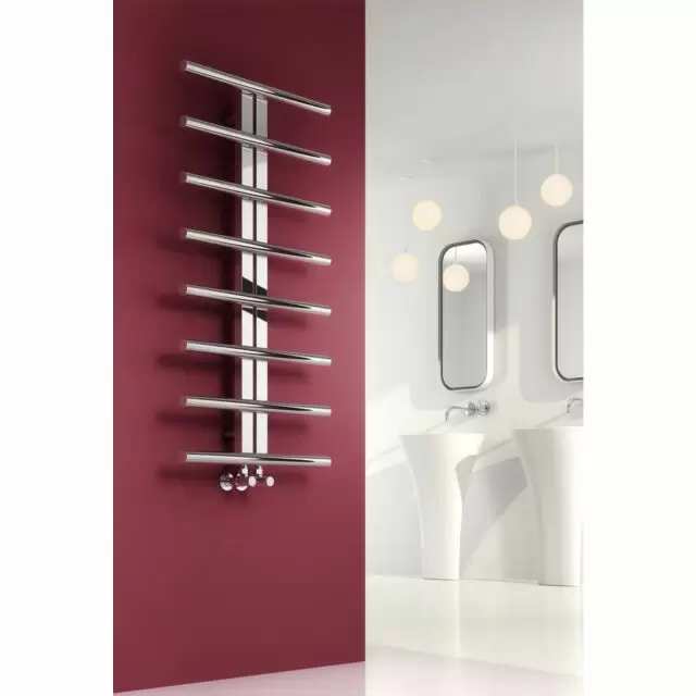 Alt Tag Template: Buy Reina Pizzo Polished Stainless Steel Designer Heated Towel Rail 1000mm H x 600mm W Electric Only - Standard by Reina for only £382.48 in Electric Standard Designer Towel Rails at Main Website Store, Main Website. Shop Now