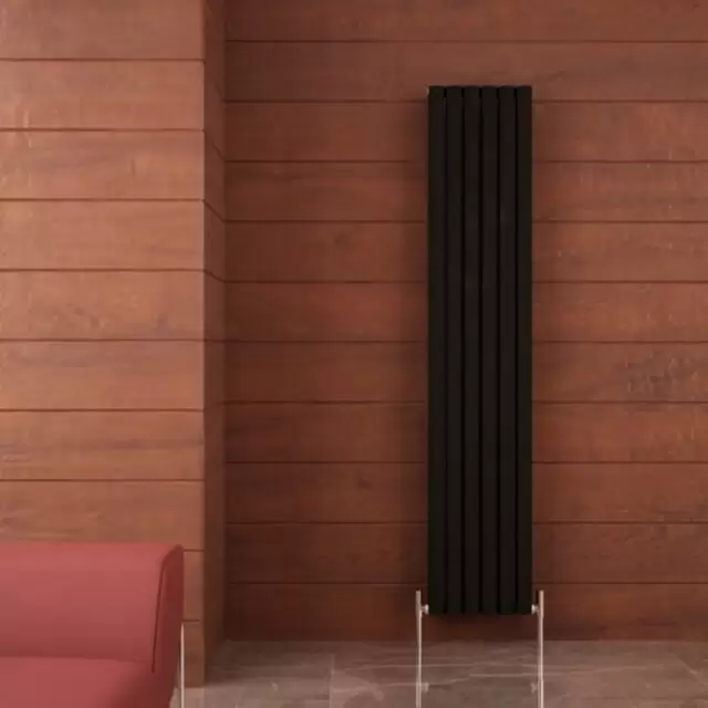 Alt Tag Template: Buy Carisa Tallis Aluminium Vertical Designer Radiator 1800mm H x 350mm W Double Panel - Textured Black by Carisa for only £361.63 in Radiators, Carisa Designer Radiators, Designer Radiators, Carisa Radiators, Vertical Designer Radiators, Aluminium Vertical Designer Radiator at Main Website Store, Main Website. Shop Now