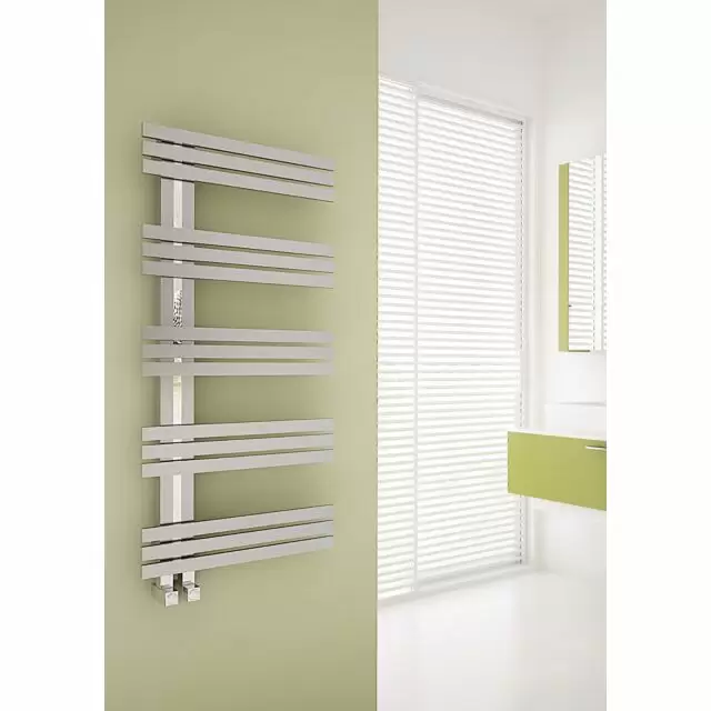 Alt Tag Template: Buy Carisa Alias Brushed Stainless Steel Designer Heated Towel Rail 1000mm x 500mm Electric Only - Thermostatic by Carisa for only £616.31 in Carisa Designer Radiators, Electric Thermostatic Towel Rails Vertical at Main Website Store, Main Website. Shop Now