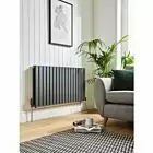Alt Tag Template: Buy Kartell Boston Double Designer Horizontal Radiator 600mm H x 910mm W - Anthracite by Kartell for only £258.75 in Autumn Sale, January Sale, Radiators, Designer Radiators, Kartell UK, Horizontal Designer Radiators at Main Website Store, Main Website. Shop Now