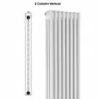 Alt Tag Template: Buy Reina Colona Steel White Vertical 2 Column Radiator 1500mm H x 290mm W by Reina for only £165.09 in Radiators, Reina, Column Radiators, Vertical Column Radiators, Reina Designer Radiators, White Vertical Column Radiators at Main Website Store, Main Website. Shop Now