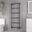 Alt Tag Template: Buy Eastbrook Stour Matt Anthracite Vertical Traditional Towel Rail 1550mm H x 600mm W, Dual Fuel - Thermostatic by Eastbrook for only £516.90 in clearance-last-chance-grab at Main Website Store, Main Website. Shop Now