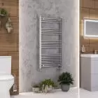 Alt Tag Template: Buy Eastbrook Wendover Straight Steel Chrome Heated Towel Rail 1200mm H x 600mm W Dual Fuel - Standard by Eastbrook for only £301.70 in Eastbrook Co., Dual Fuel Standard Towel Rails at Main Website Store, Main Website. Shop Now