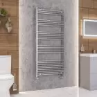 Alt Tag Template: Buy Eastbrook Wendover Straight Steel Chrome Heated Towel Rail 1600mm H x 750mm W Dual Fuel - Thermostatic by Eastbrook for only £424.61 in Eastbrook Co., Dual Fuel Thermostatic Towel Rails at Main Website Store, Main Website. Shop Now