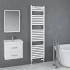 Alt Tag Template: Buy Eastbrook Staverton Steel White Heated Towel Rail 1800mm H x 600mm W Electric Only - Thermostatic by Eastbrook for only £424.93 in Eastbrook Co., Electric Thermostatic Towel Rails Vertical at Main Website Store, Main Website. Shop Now