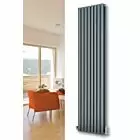 Alt Tag Template: Buy MaxtherM Eliptical Tube Double Panel Vertical Designer Radiator 1800mm High x 294mm Wide, Anthracite - 3127 BTU's by Maxtherm for only £378.11 in SALE, MaxtherM, Maxtherm Designer Radiators at Main Website Store, Main Website. Shop Now