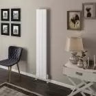 Alt Tag Template: Buy Eastbrook Vesima Matt White Aluminium Vertical Designer Radiator 1800mm H x 303mm W Electric Only - Thermostatic by Eastbrook for only £488.54 in Eastbrook Co., Electric Thermostatic Vertical Radiators at Main Website Store, Main Website. Shop Now