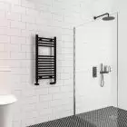 Alt Tag Template: Buy Eastbrook Wingrave Steel Matt Black Straight Heated Towel Rail 800mm H x 400mm W Electric Only - Standard by Eastbrook for only £166.72 in Towel Rails, Eastbrook Co., Heated Towel Rails Ladder Style, Eastbrook Co. Heated Towel Rails, Black Ladder Heated Towel Rails at Main Website Store, Main Website. Shop Now