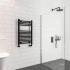 Alt Tag Template: Buy Eastbrook Wingrave Steel Matt Black Straight Heated Towel Rail 800mm H x 500mm W Central Heating by Eastbrook for only £92.10 in Towel Rails, Eastbrook Co., Heated Towel Rails Ladder Style, Eastbrook Co. Heated Towel Rails, Black Ladder Heated Towel Rails at Main Website Store, Main Website. Shop Now