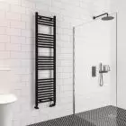 Alt Tag Template: Buy Eastbrook Wingrave Steel Matt Black Straight Heated Towel Rail 1600mm H x 400mm W Dual Fuel - Thermostatic by Eastbrook for only £281.25 in Towel Rails, Dual Fuel Towel Rails, Eastbrook Co., Heated Towel Rails Ladder Style, Dual Fuel Thermostatic Towel Rails, Eastbrook Co. Heated Towel Rails, Black Ladder Heated Towel Rails at Main Website Store, Main Website. Shop Now