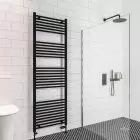 Alt Tag Template: Buy Eastbrook Wingrave Steel Matt Black Straight Heated Towel Rail 1800mm H x 600mm W Dual Fuel - Standard by Eastbrook for only £290.82 in Towel Rails, Eastbrook Co., Heated Towel Rails Ladder Style, Dual Fuel Standard Towel Rails, Eastbrook Co. Heated Towel Rails, Black Ladder Heated Towel Rails at Main Website Store, Main Website. Shop Now