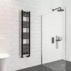 Alt Tag Template: Buy Eastbrook Wingrave Steel Matt Black Straight Heated Towel Rail 1400mm H x 300mm W Dual Fuel - Standard by Eastbrook for only £225.54 in Towel Rails, Eastbrook Co., Heated Towel Rails Ladder Style, Dual Fuel Standard Towel Rails, Eastbrook Co. Heated Towel Rails, Black Ladder Heated Towel Rails, Black Straight Heated Towel Rails at Main Website Store, Main Website. Shop Now