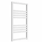 Alt Tag Template: Buy Reina Bolca Aluminium Designer Heated Towel Rail 870mm H x 485mm W White Electric Only - Standard by Reina for only £331.89 in Reina, Electric Standard Designer Towel Rails at Main Website Store, Main Website. Shop Now