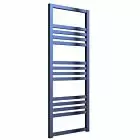 Alt Tag Template: Buy Reina Bolca Aluminium Designer Heated Towel Rail 1200mm H x 485mm W Blue Satin Dual Fuel - Standard by Reina for only £514.08 in Reina, Dual Fuel Standard Towel Rails at Main Website Store, Main Website. Shop Now