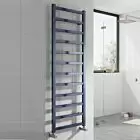 Alt Tag Template: Buy Reina Fano Aluminium Designer Heated Towel Rail 720mm H x 485mm W Blue Satin Dual Fuel - Thermostatic by Reina for only £358.08 in Reina, Dual Fuel Thermostatic Towel Rails at Main Website Store, Main Website. Shop Now