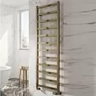 Alt Tag Template: Buy Reina Fano Aluminium Designer Heated Towel Rail 1240mm H x 485mm W Bronze Satin Dual Fuel - Standard by Reina for only £409.92 in Reina, Dual Fuel Standard Towel Rails at Main Website Store, Main Website. Shop Now