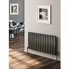 Alt Tag Template: Buy Reina Vicari Aluminium Anthracite Single Panel Horizontal Designer Radiator 600mm H x 1000mm W - Central Heating by Reina for only £394.32 in Radiators, Aluminium Radiators, Reina, Designer Radiators, Horizontal Designer Radiators, 3500 to 4000 BTUs Radiators, Anthracite Horizontal Designer Radiators at Main Website Store, Main Website. Shop Now