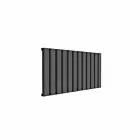 Alt Tag Template: Buy Reina Vicari Aluminium Anthracite Single Panel Horizontal Designer Radiator 600mm H x 1200mm W - Electric Only-Thermostatic by Reina for only £571.70 in Reina, Electric Thermostatic Horizontal Radiators at Main Website Store, Main Website. Shop Now