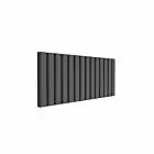 Alt Tag Template: Buy Reina Vicari Aluminium Anthracite Double Panel Horizontal Designer Radiator 600mm x 1400mm - Dual Fuel - Thermostatic by Reina for only £794.06 in Shop By Brand, Radiators, Dual Fuel Radiators, Reina, Dual Fuel Thermostatic Radiators, Dual Fuel Thermostatic Horizontal Radiators at Main Website Store, Main Website. Shop Now