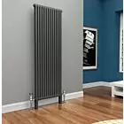 Alt Tag Template: Buy TradeRad Premium Anthracite Vertical 2 Column Radiator 1800mm H x 519mm W by TradeRad for only £388.26 in Autumn Sale, Radiators, Column Radiators, Vertical Column Radiators, Anthracite Column Radiators Vertical at Main Website Store, Main Website. Shop Now