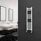 Alt Tag Template: Buy Eastgate 22mm Steel Curved White Heated Towel Rail 1200mm H x 300mm W - Electric Only - Standard by Eastgate for only £140.88 in White Electric Heated Towel Rails, Curved White Electric Heated Towel Rails at Main Website Store, Main Website. Shop Now