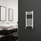 Alt Tag Template: Buy Eastgate 22mm Steel Curved White Heated Towel Rail 800mm H x 400mm W - Dual Fuel - Thermostatic by Eastgate for only £223.01 in Dual Fuel Thermostatic Towel Rails at Main Website Store, Main Website. Shop Now