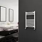 Alt Tag Template: Buy Eastgate 22mm Steel Curved White Heated Towel Rail 800mm H x 500mm W - Dual Fuel - Thermostatic by Eastgate for only £227.66 in Dual Fuel Thermostatic Towel Rails at Main Website Store, Main Website. Shop Now