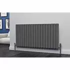 Alt Tag Template: Buy Eastgate Eben Steel Anthracite Horizontal Designer Radiator 600mm H x 1224mm W Double Panel - Central Heating by Eastgate for only £323.98 in Horizontal Designer Radiators, 2500 to 3000 BTUs Radiators, Anthracite Horizontal Designer Radiators at Main Website Store, Main Website. Shop Now