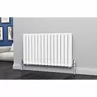 Alt Tag Template: Buy Eastgate Eben Steel White Horizontal Designer Radiator 600mm H x 1020mm W Double Panel - Dual Fuel - Standard by Eastgate for only £398.60 in Dual Fuel Standard Horizontal Radiators at Main Website Store, Main Website. Shop Now