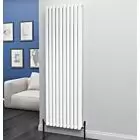 Alt Tag Template: Buy Eastgate Eclipse Steel White Vertical Designer Radiator 1800mm H x 580mm W Double Panel - Central Heating by Eastgate for only £388.63 in Radiators, Designer Radiators, 6000 to 7000 BTUs Radiators, Vertical Designer Radiators, White Vertical Designer Radiators at Main Website Store, Main Website. Shop Now