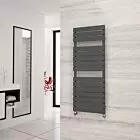 Alt Tag Template: Buy Eastgate Liso Anthracite Flat Tube Designer Towel Rail 1292mm H x 500mm W - Electric Only - Thermostatic by Eastgate for only £272.82 in Eastgate Heated Towel Rails, Eastgate Liso Designer Heated Towel Rails at Main Website Store, Main Website. Shop Now