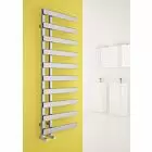 Alt Tag Template: Buy Carisa Floris Steel Chrome Designer Heated Towel Rail 1000mm x 500mm Central Heating by Carisa for only £341.93 in Autumn Sale, January Sale, Carisa Designer Radiators at Main Website Store, Main Website. Shop Now