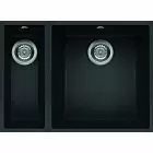 Alt Tag Template: Buy Reginox Quadra 150 Inset 1.5 Bowl Granite Black Undermount Kitchen Sink Black Metaltek by Reginox for only £276.51 in Reginox, Granite Kitchen Sinks at Main Website Store, Main Website. Shop Now