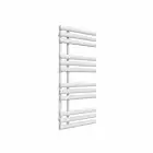 Alt Tag Template: Buy Reina Chisa Steel White Designer Towel Radiator 1130mm H x 500mm W - Dual Fuel - Thermostatic by Reina for only £378.25 in Towel Rails, Dual Fuel Towel Rails, Designer Heated Towel Rails, Dual Fuel Thermostatic Towel Rails, White Designer Heated Towel Rails at Main Website Store, Main Website. Shop Now