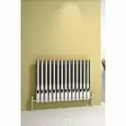 Alt Tag Template: Buy Reina Neva Steel Chrome Horizontal Designer Radiator 550mm H x 826mm W Single Panel Dual Fuel - Standard by Reina for only £357.84 in Shop By Brand, Radiators, Dual Fuel Radiators, Reina, Dual Fuel Standard Radiators, Dual Fuel Standard Horizontal Radiators at Main Website Store, Main Website. Shop Now