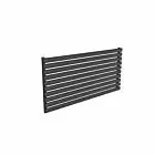 Alt Tag Template: Buy Reina Nevah Steel Anthracite Single Panel Horizontal Designer Radiator 590mm H x 1200mm W - Electric Only - Standard by Reina for only £242.99 in Shop By Brand, Radiators, Electric Radiators, Reina, Electric Standard Radiators, Electric Standard Radiators Horizontal at Main Website Store, Main Website. Shop Now