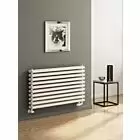 Alt Tag Template: Buy Reina Roda Steel White Single Panel Horizontal Designer Radiator 590mm H x 1400mm W - Dual Fuel - Thermostatic by Reina for only £320.62 in Reina, Dual Fuel Thermostatic Horizontal Radiators at Main Website Store, Main Website. Shop Now