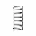 Alt Tag Template: Buy Reina Eos Polished Curved Stainless Steel Heated Towel Rail 1200mm H x 500mm W Dual Fuel - Thermostatic by Reina for only £380.40 in Reina, Dual Fuel Thermostatic Towel Rails at Main Website Store, Main Website. Shop Now
