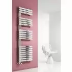 Alt Tag Template: Buy Reina Scalo Brushed Stainless Steel Designer Heated Towel Rail 1120mm x 500mm Dual Fuel - Standard by Reina for only £555.00 in Towel Rails, Dual Fuel Towel Rails, Reina, Designer Heated Towel Rails, Dual Fuel Standard Towel Rails, Stainless Steel Designer Heated Towel Rails, Reina Heated Towel Rails at Main Website Store, Main Website. Shop Now