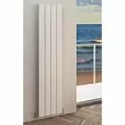 Alt Tag Template: Buy Eastbrook Rosano Matt White Aluminium Vertical Designer Radiator 600mm H x 280mm W Dual Fuel - Standard by Eastbrook for only £333.95 in Eastbrook Co., Dual Fuel Standard Vertical Radiators at Main Website Store, Main Website. Shop Now
