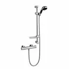 Alt Tag Template: Buy Kartell Plan Thermostatic Exposed Bar Shower with Ultra Slim Stainless Steel Overhead Drencher and Sliding Handset by Kartell for only £122.00 in Exposed Mixer Showers at Main Website Store, Main Website. Shop Now