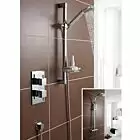 Alt Tag Template: Buy Kartell Pure Thermostatic Concealed Mixer Shower With Adjustable Slide Rail Kit And Overhead Drencher by Kartell for only £301.50 in Accessories, Showers, Shower Accessories, Kartell UK, Showers, Shower Accessories, Kartell UK Showers, Mixer Showers, Concealed Mixer Showers at Main Website Store, Main Website. Shop Now