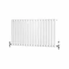 Alt Tag Template: Buy Traderad Elliptical Tube Steel White Horizontal Designer Radiator 600mm x 1050mm Single Panel - Central Heating by TradeRad for only £182.84 in Autumn Sale at Main Website Store, Main Website. Shop Now