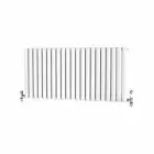 Alt Tag Template: Buy Traderad Elliptical Tube Steel White Horizontal Designer Radiator 600mm H x 1250mm W Double Panel - Dual Fuel - Thermostatic by TradeRad for only £499.94 in Radiators, Dual Fuel Radiators, TradeRad, View All Radiators, Dual Fuel Thermostatic Radiators, TradeRad Radiators, Traderad Elliptical Tube Designer Radiators at Main Website Store, Main Website. Shop Now