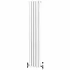 Alt Tag Template: Buy Traderad Elliptical Tube Steel White Vertical Designer Radiator 1600mmx 295mm Double Panel - Central Heating by TradeRad for only £162.86 in Autumn Sale, Radiators, TradeRad, View All Radiators, Designer Radiators, TradeRad Radiators, Vertical Designer Radiators, Traderad Elliptical Tube Designer Radiators, White Vertical Designer Radiators at Main Website Store, Main Website. Shop Now