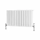 Alt Tag Template: Buy Traderad Flat Tube Steel White Horizontal Designer Radiator 600mm H x 1050mm W Double Panel - Central Heating by TradeRad for only £218.22 in Autumn Sale, Radiators, Designer Radiators, Horizontal Designer Radiators, Traderad Flat Tube Radiators, White Horizontal Designer Radiators at Main Website Store, Main Website. Shop Now