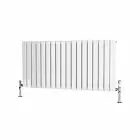 Alt Tag Template: Buy Traderad Flat Tube Steel White Horizontal Designer Radiator 600mm H x 1250mm W Double Panel - Electric Only - Thermostatic by TradeRad for only £457.04 in Shop By Brand, Radiators, TradeRad, Electric Radiators, Electric Thermostatic Radiators, TradeRad Radiators, Traderad Flat Tube Radiators, Electric Thermostatic Horizontal Radiators at Main Website Store, Main Website. Shop Now