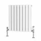 Alt Tag Template: Buy Traderad Flat Tube Steel White Horizontal Designer Radiator 600mm H x 600mm W Double Panel - Dual Fuel - Standard by TradeRad for only £286.96 in Shop By Brand, Radiators, Dual Fuel Radiators, TradeRad, Dual Fuel Standard Radiators, TradeRad Radiators, Traderad Flat Tube Radiators, Dual Fuel Standard Horizontal Radiators at Main Website Store, Main Website. Shop Now