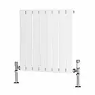 Alt Tag Template: Buy Traderad Flat Tube Steel White Horizontal Designer Radiator 600mm H x 600mm W Single Panel - Dual Fuel - Standard by TradeRad for only £218.45 in Shop By Brand, Radiators, Dual Fuel Radiators, TradeRad, Dual Fuel Standard Radiators, TradeRad Radiators, Traderad Flat Tube Radiators, Dual Fuel Standard Horizontal Radiators at Main Website Store, Main Website. Shop Now